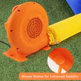 Soplador de aire de 550W (0.7HP) para inflables con cable de 7.6 metros y enchufe GFCI