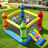 Casa Inflable para Niños con Tobogán y Pelotas Oceánicas (No Incluye Soplador)
