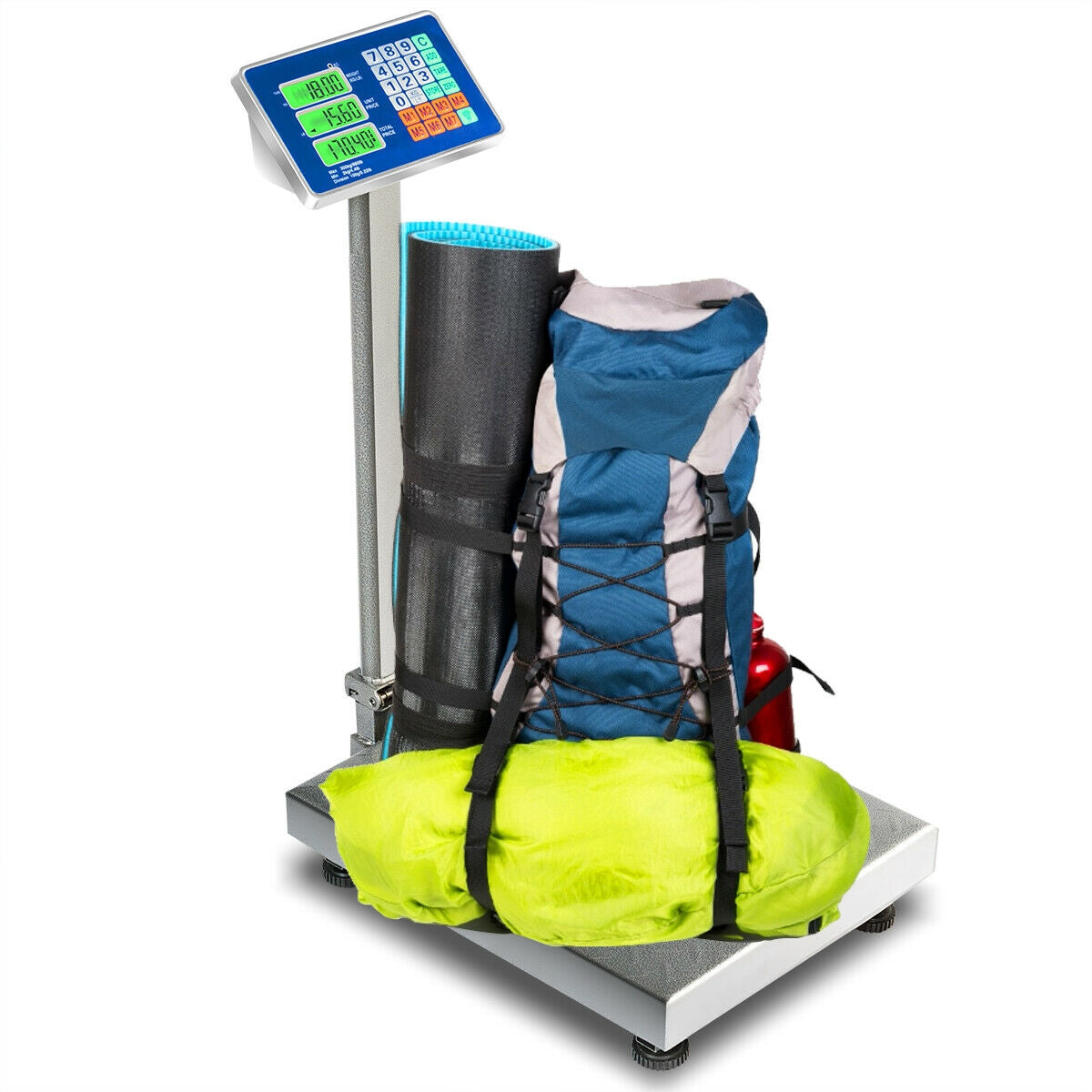 Báscula de plataforma digital plegable de 300 kg (660 lb)