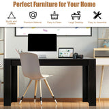 Mesa de comedor/cocina rectangular moderna de 63 pulgadas