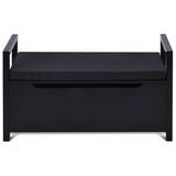 34.5 ×15.5 ×19.5 Inch Shoe Storage Bench with Cushion Seat for Entryway