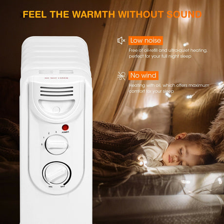 Calefactor Eléctrico de 1500W con 3 Niveles de Calefacción y Protección Segura