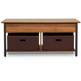 Lift Top Coffee Table Central Table with Drawers and Hidden Compartment for Living Room