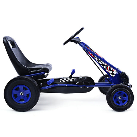 Coche de carreras de pedales de 4 ruedas para niños, juguete para jugar al aire libre