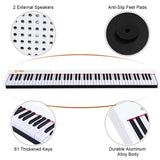Teclado de piano digital de 88 teclas, portátil, tamaño completo, semipesado