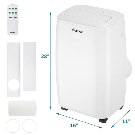 Aire acondicionado portátil de 10000 BTU (Ashrae) con 3 modos y control remoto