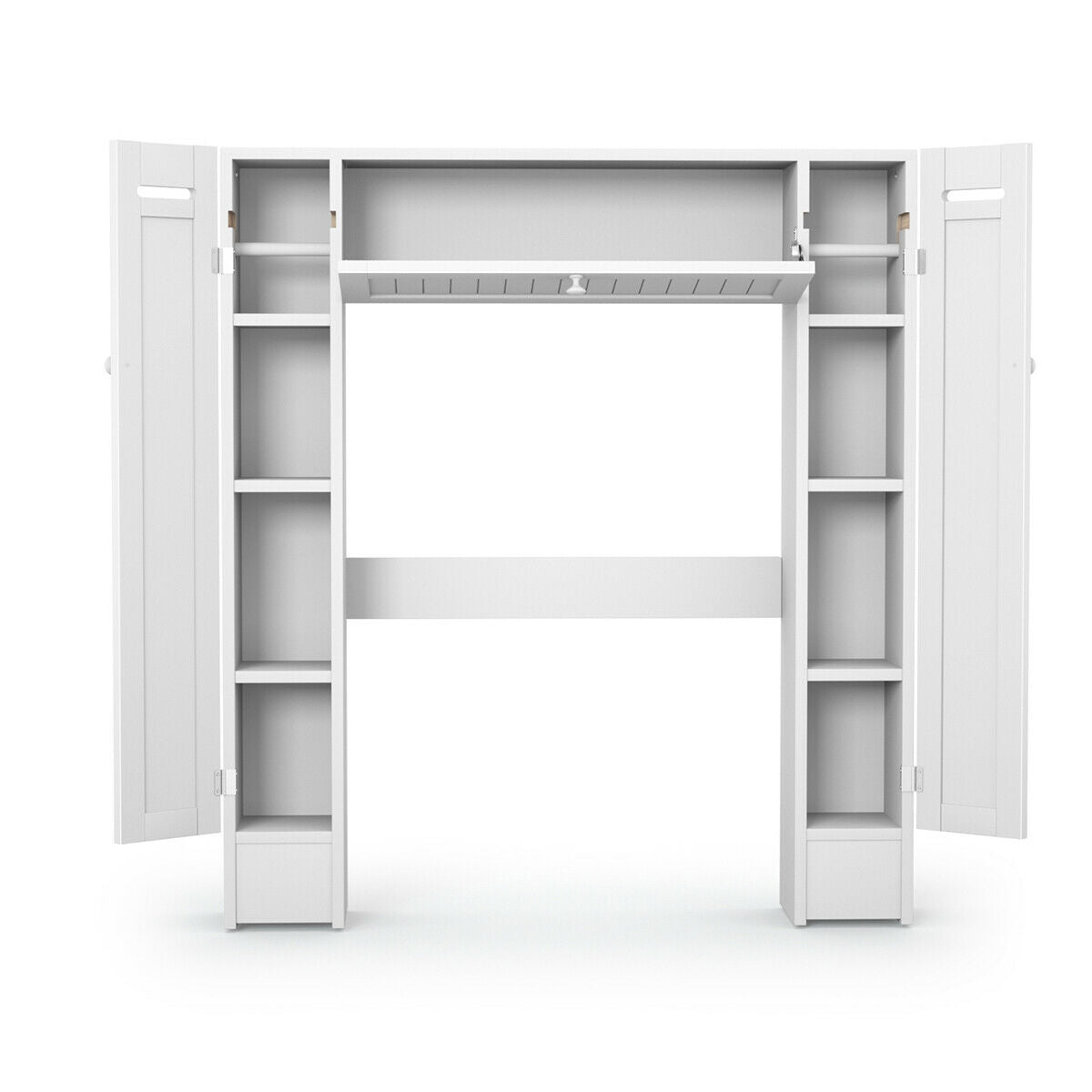 Mueble de almacenamiento de madera para colocar sobre el inodoro