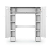 Mueble de almacenamiento de madera para colocar sobre el inodoro