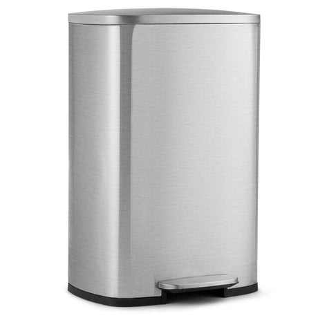 Cubo de basura de acero inoxidable de 13.2 galones con balde