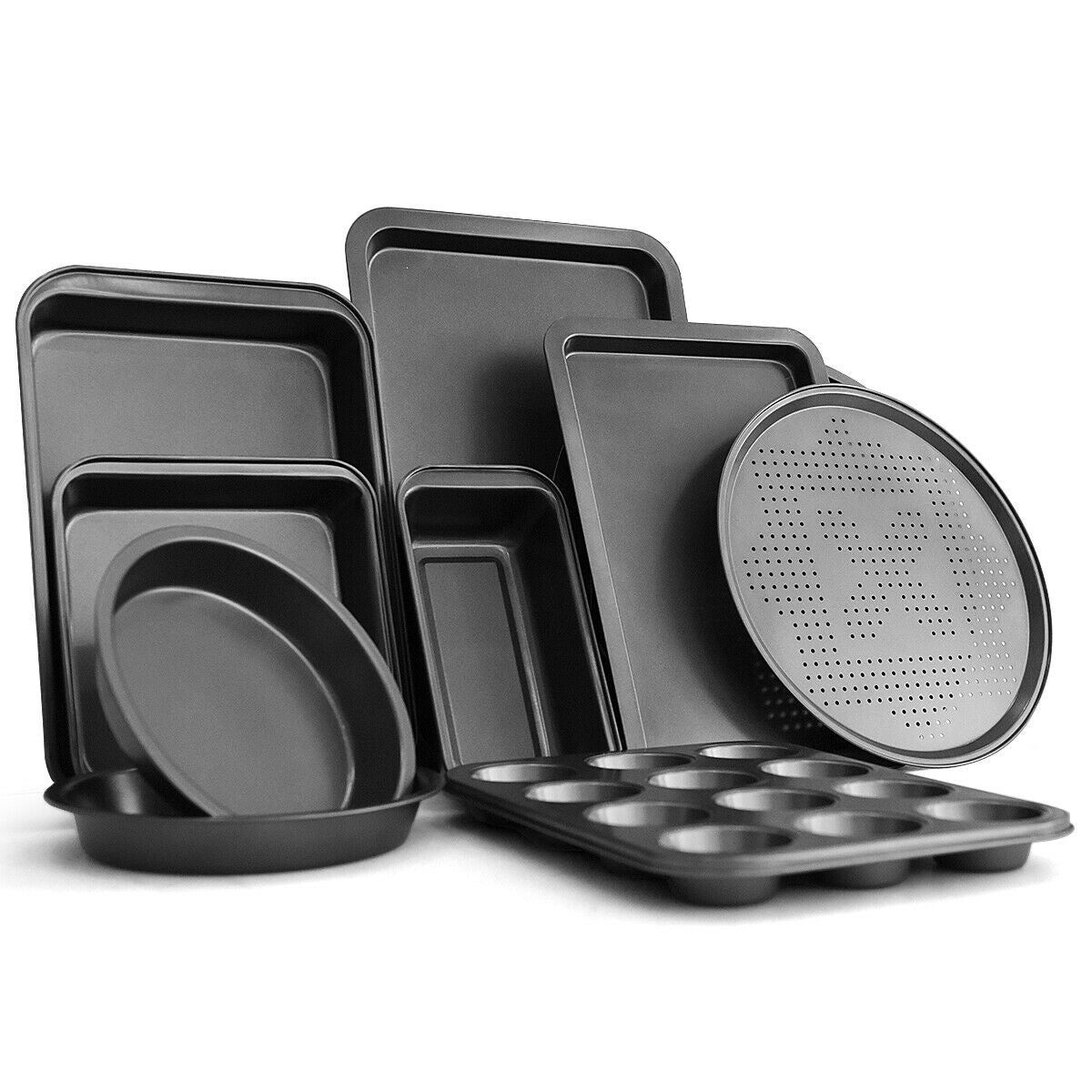 Juego de 10 piezas de utensilios antiadherentes para hornear y asar pasteles