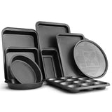 Juego de 10 piezas de utensilios antiadherentes para hornear y asar pasteles