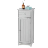 Mueble de almacenamiento de madera para baño con cajón y estante