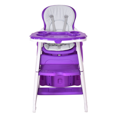 Juego de mesa y silla infantil 3 en 1, trona para bebé