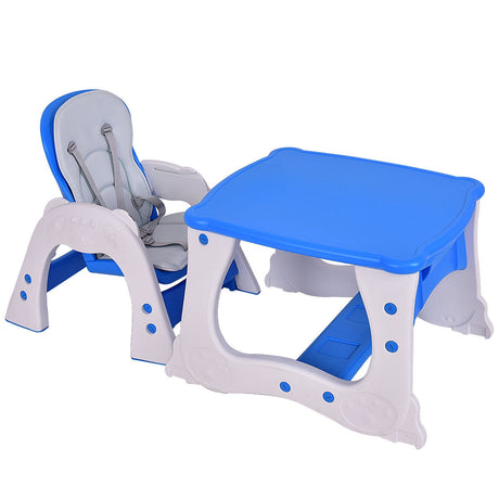 Juego de mesa y silla infantil 3 en 1, trona para bebé