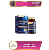 Nutraxin Collagen Beauty Dietary Supplement - Hydrolyzed Collagen, Resveratrol, Hyaluronic Acid - 30 Tablets