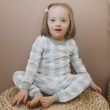 Sage Gingham 2pc Bamboo Pajamas