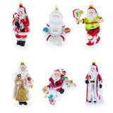 Polar Bear with Penguin Glass Christmas Ornament