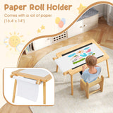 Mesa Sensorial y Juego de Sillas para Niños de 2 a 8 Años con Contenedores Plegables