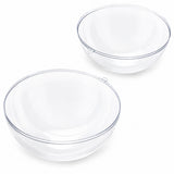 Set of 3 Clear Plastic Ball Ornaments 2.7 Inches (69 mm)