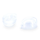 Set of 3 Clear Plastic Egg Ornaments 3.4 Inches (86 mm)