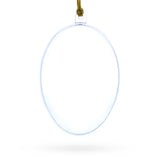 Set of 3 Clear Plastic Egg Ornaments 3.4 Inches (86 mm)