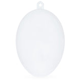 Set of 6 Clear Plastic Egg Ornaments 2.7 Inches