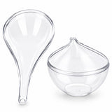 Set of 3 Clear Plastic Waterdrop Ornaments 4.3 Inches (109 mm)