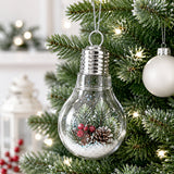 Clear Plastic Bulb Ornaments 5.25 Inches