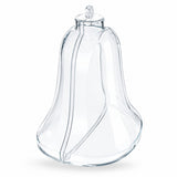 Set of 3 Clear Plastic Bell Ornaments 3.7 Inches (94 mm)