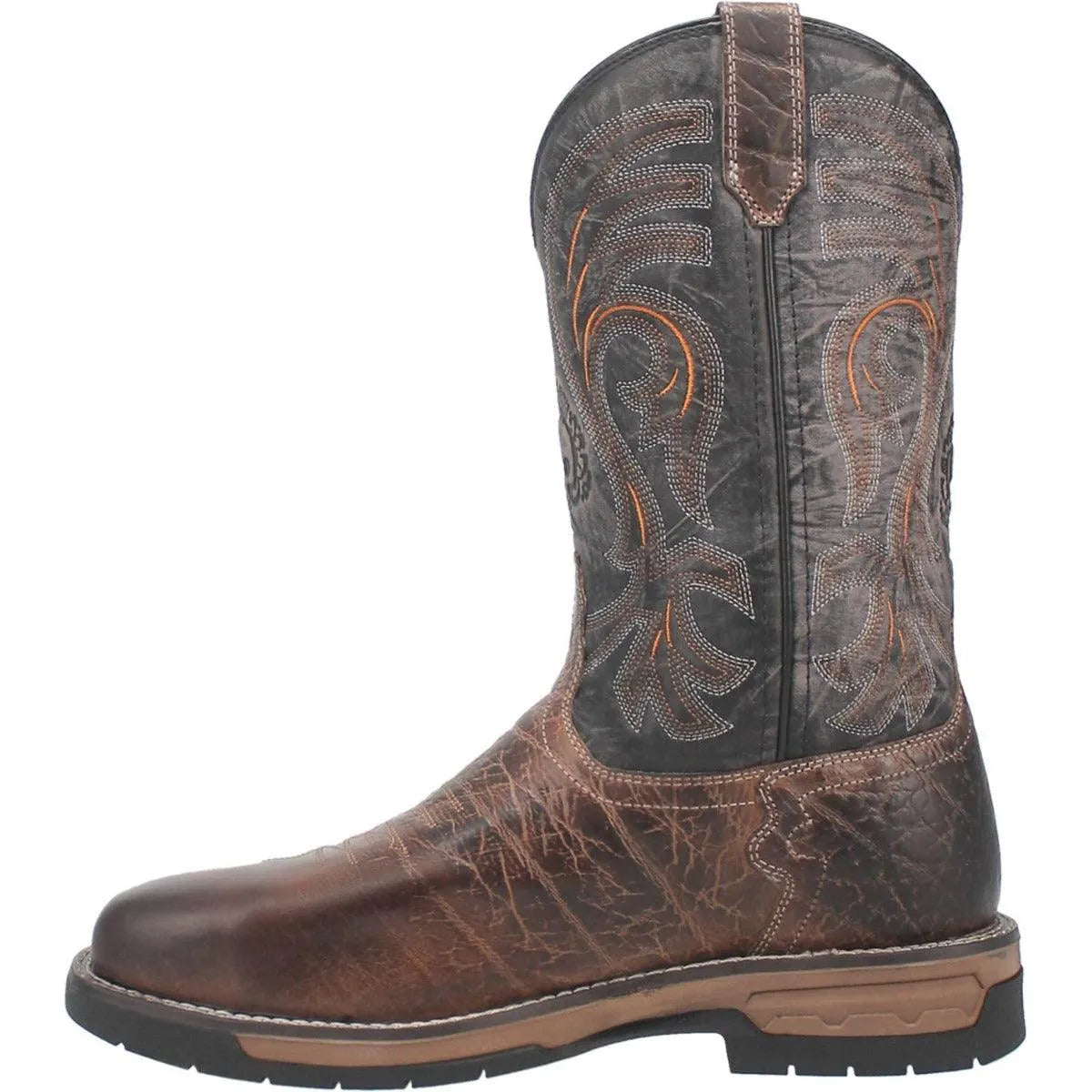 Bota de trabajo vaquera de cuero para hombre Laredo Hawke (Puntera de seguridad) (Liquidación)