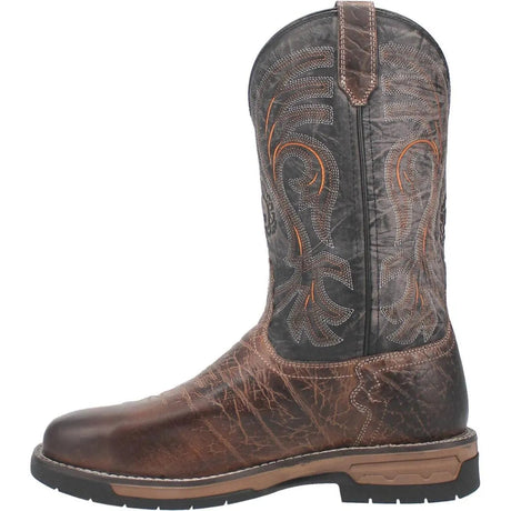 Bota de trabajo vaquera de cuero para hombre Laredo Hawke (Puntera de seguridad) (Liquidación)