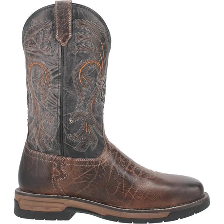 Bota de trabajo vaquera de cuero para hombre Laredo Hawke (Puntera de seguridad) (Liquidación)
