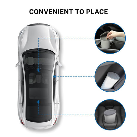 Silicone Car Trash Can For Model 3/Y/X/S | Vehicle Garbage Organizer