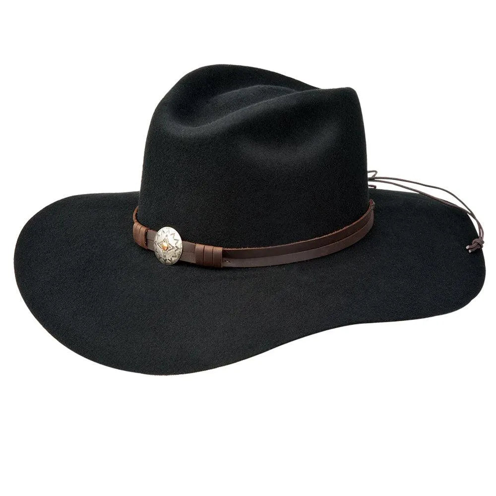 Sombrero de vaquera Silverado Scarlett de fieltro de lana flexible (Liquidación)