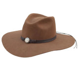 Sombrero de vaquera Silverado Scarlett de fieltro de lana flexible (Liquidación)