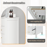 Single Bathroom Vanity with 2 Drawers and 1 Door-White