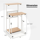 Escritorio de pie para espacios pequeños, escritorio sit-stand con altura de tablero ajustable
