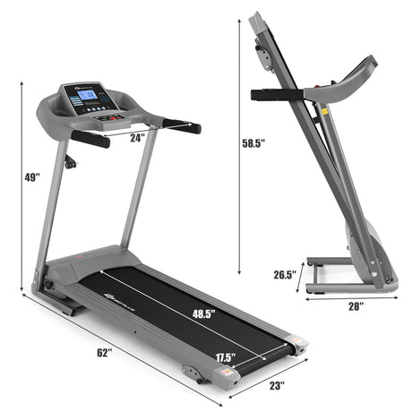 Cinta de Correr Eléctrica Plegable Motorizada Máquina de Correr para Gimnasio en Casa
