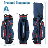 Bolsa de golf de 9.5 pulgadas con organizador superior de 14 divisiones