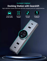 Rotating Gear Shift Knob Dock for Model 3 Highland/Model Y Juniper | Ergonomic Design