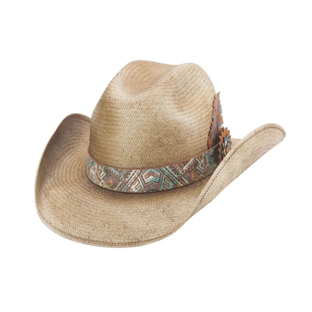 Sombrero vaquero Bullhide Southwest Love de paja Panamá Shangtung