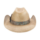 Sombrero vaquero Bullhide Southwest Love de paja Panamá Shangtung