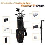 Bolsa de golf de 9 pulgadas con divisores, bolsillos y almacenamiento