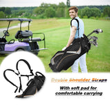 Bolsa de golf de 9 pulgadas con divisores, bolsillos y almacenamiento
