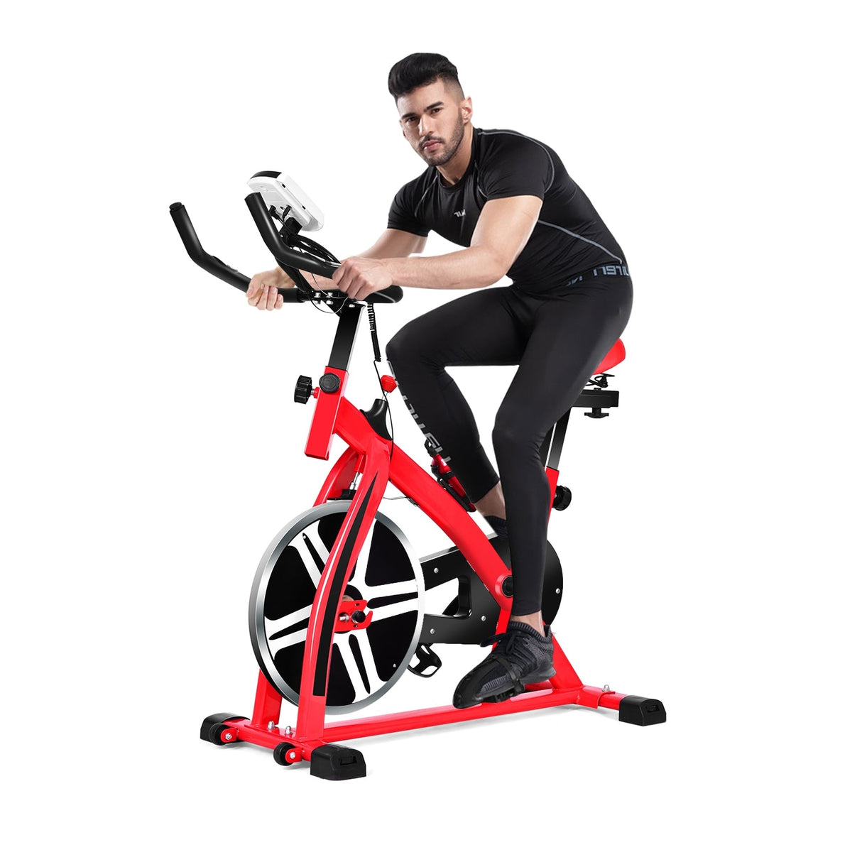 Bicicleta estática ajustable para ciclismo y ejercicio cardiovascular