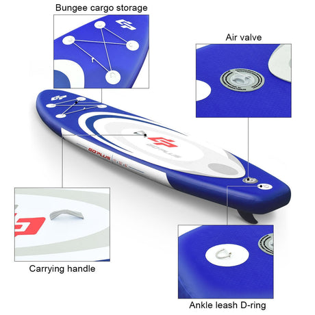 Tabla de paddle surf hinchable de 10 pies con bolsa