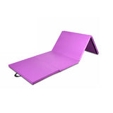 Colchoneta de gimnasia plegable de 8 x 4 pies - Morado