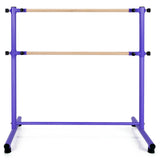 47 Inch Double Ballet Barre with Anti-Slip Footpads