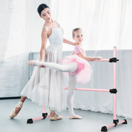 Barra de ballet portátil de 4 pies con altura ajustable