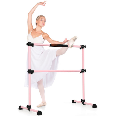 Barra de ballet portátil de 4 pies con altura ajustable